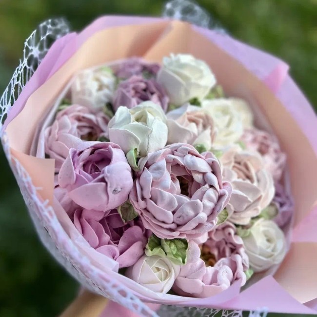 Букет цветов "Зефирный букет №2" Букет цветов "Зефирный букет №2"